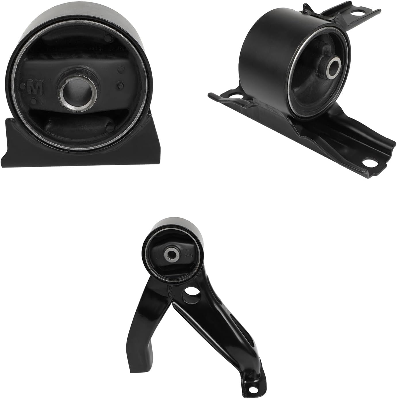 SCITOO Front Rear Engine Motor Mount Set for Dodge Caliber 2.4L 2007-2008 for Jeep Compass 2.4L 2007-2017 for Jeep Patriot 2.4L 2007-2017 Replace OE A5416, A5415, A5476