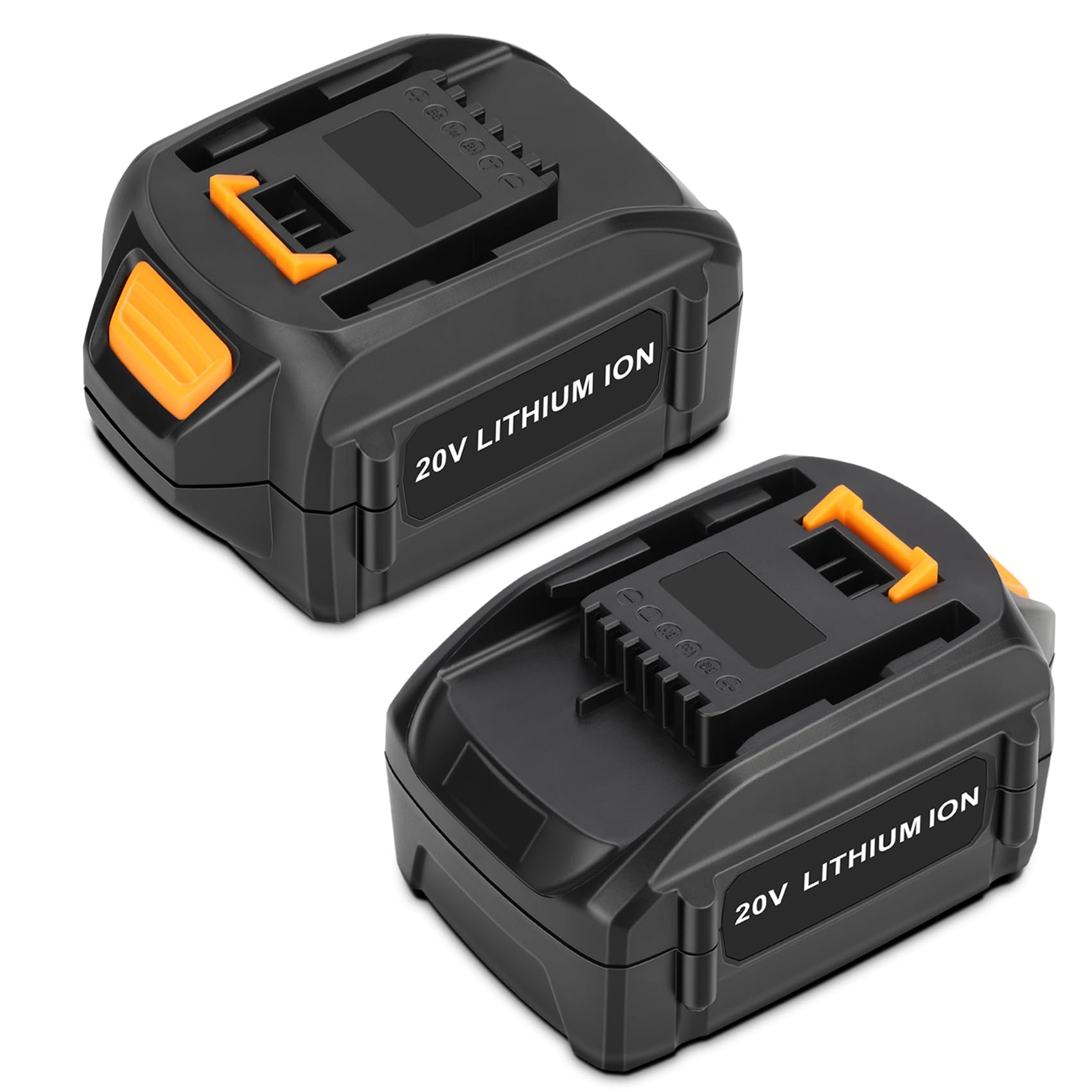 KUNLUN 20V 5.5Ah 2 Packs Battery Compatible for Worx 20-Volt Battery WA3575 WA3578 WA3520 WA3525 WA3012 WG151s WG155s WG251s WG255s WG540s WG545s