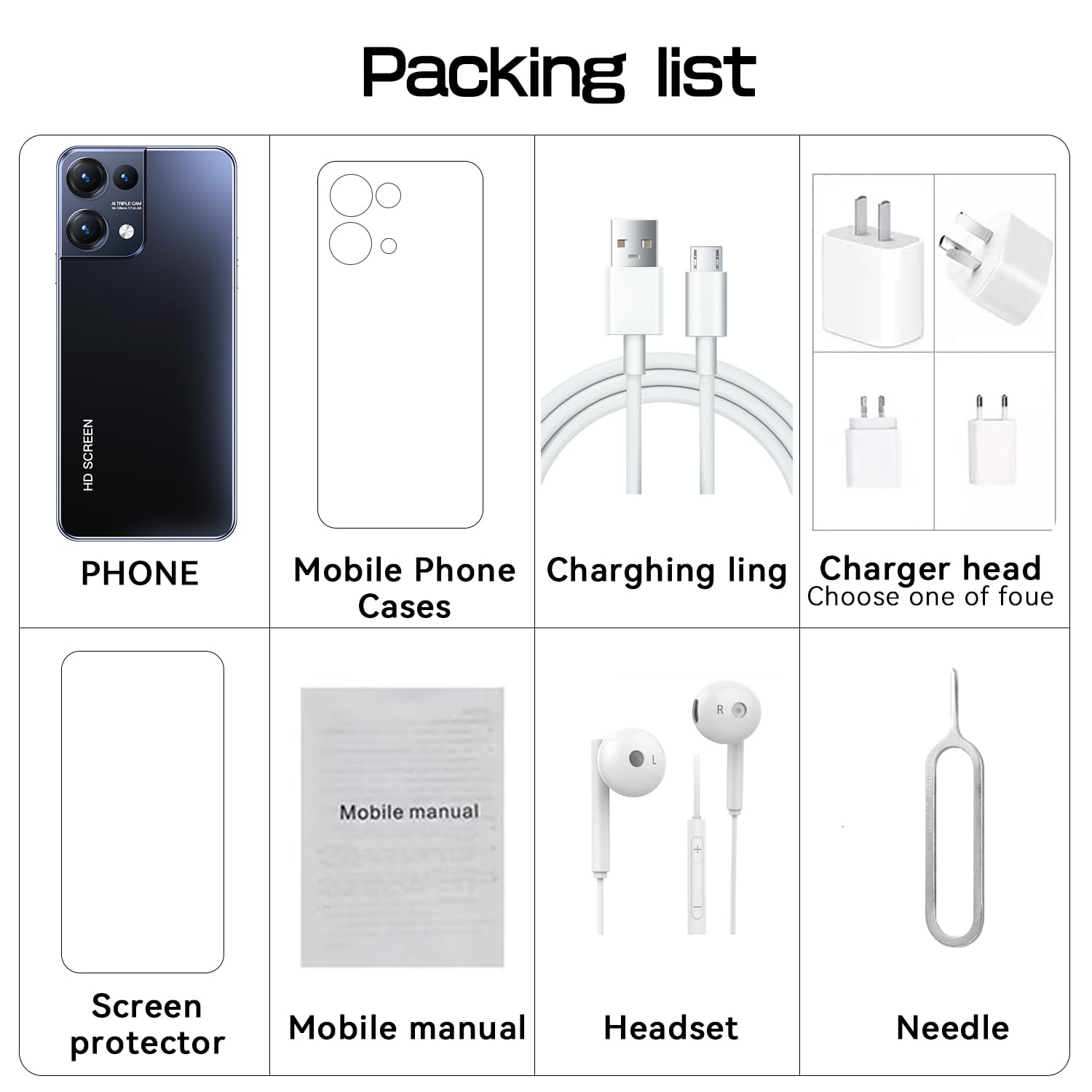 Amazon.com: Unlocked Cell Phone, Android 13 Mobile Phones 6.49inch