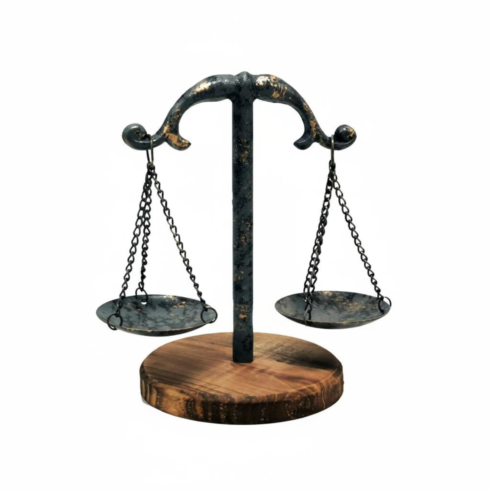 Lawyer Gift Desk Decor Retro Design Vintage Iron Scale Ornament Decorative Balance for Lawyers, Judges, Blue Copper | Tools Hardware & Locks-picture-15