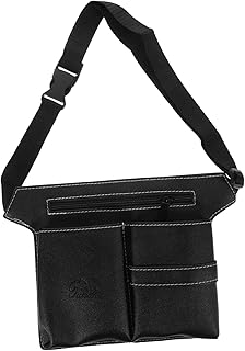 فوميز. حقيبة ادوات تصفيف الشعر من ادوات تصفيف الشعر، حقيبة مقص لمصففي الشعر ومقص الحلاقة، حقيبة مقص، حافظة مقص الشعر، حافظة مقص الشعر، حقيبة حزام حزام، اسود، جلد