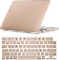 Vista 66 de Se7enline Compatible con MacBook Air 15 pulgadas 2025 2024 2023 estuche M4 M3 M2 para Mac Air 15.3-pulgadas Modelo A2941/A3114/A3241 Funda Oro
