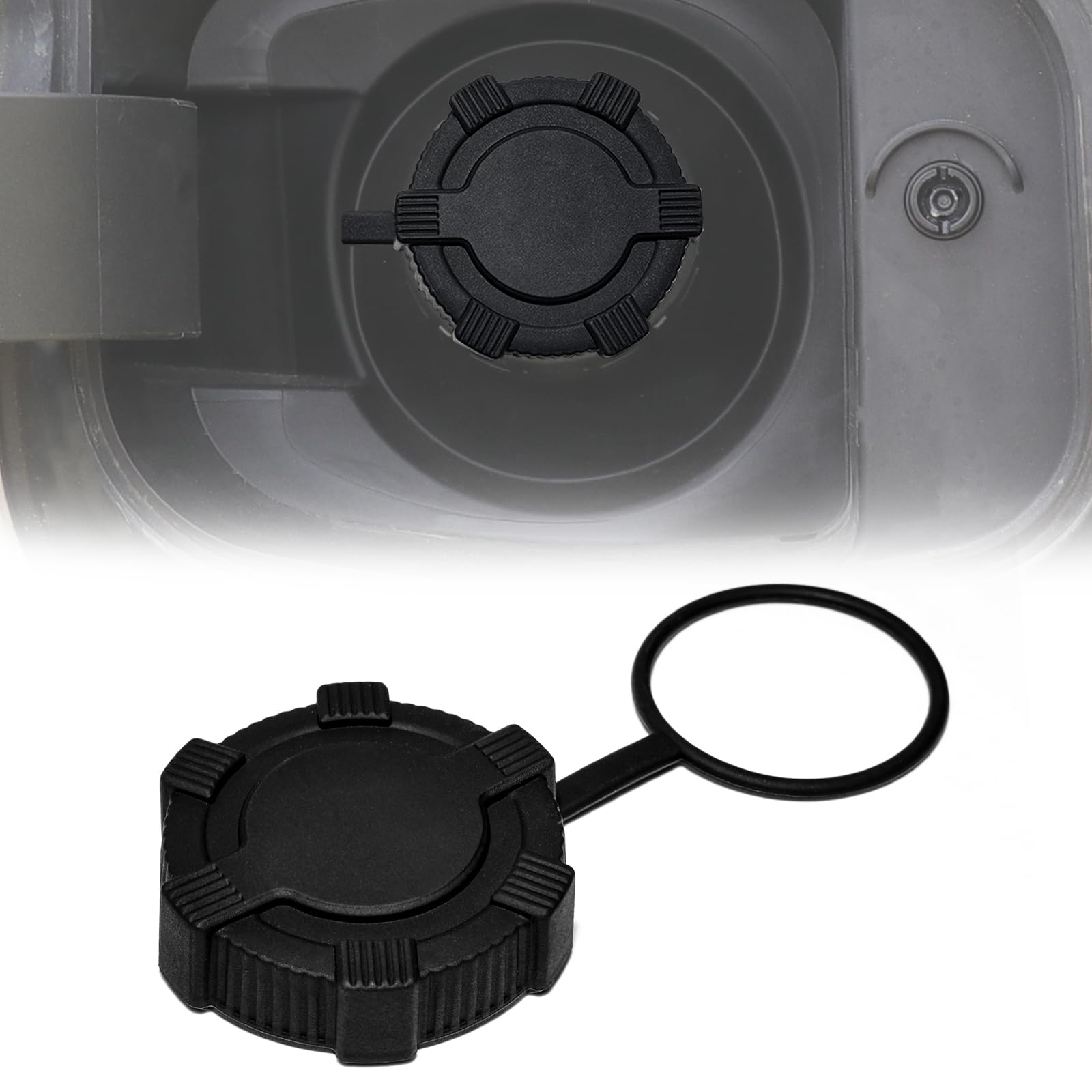 Tethered Capless Fuel Filler Dust Cover For 2017-2025 GMC, CHEVROLET & CADILLAC - View #3