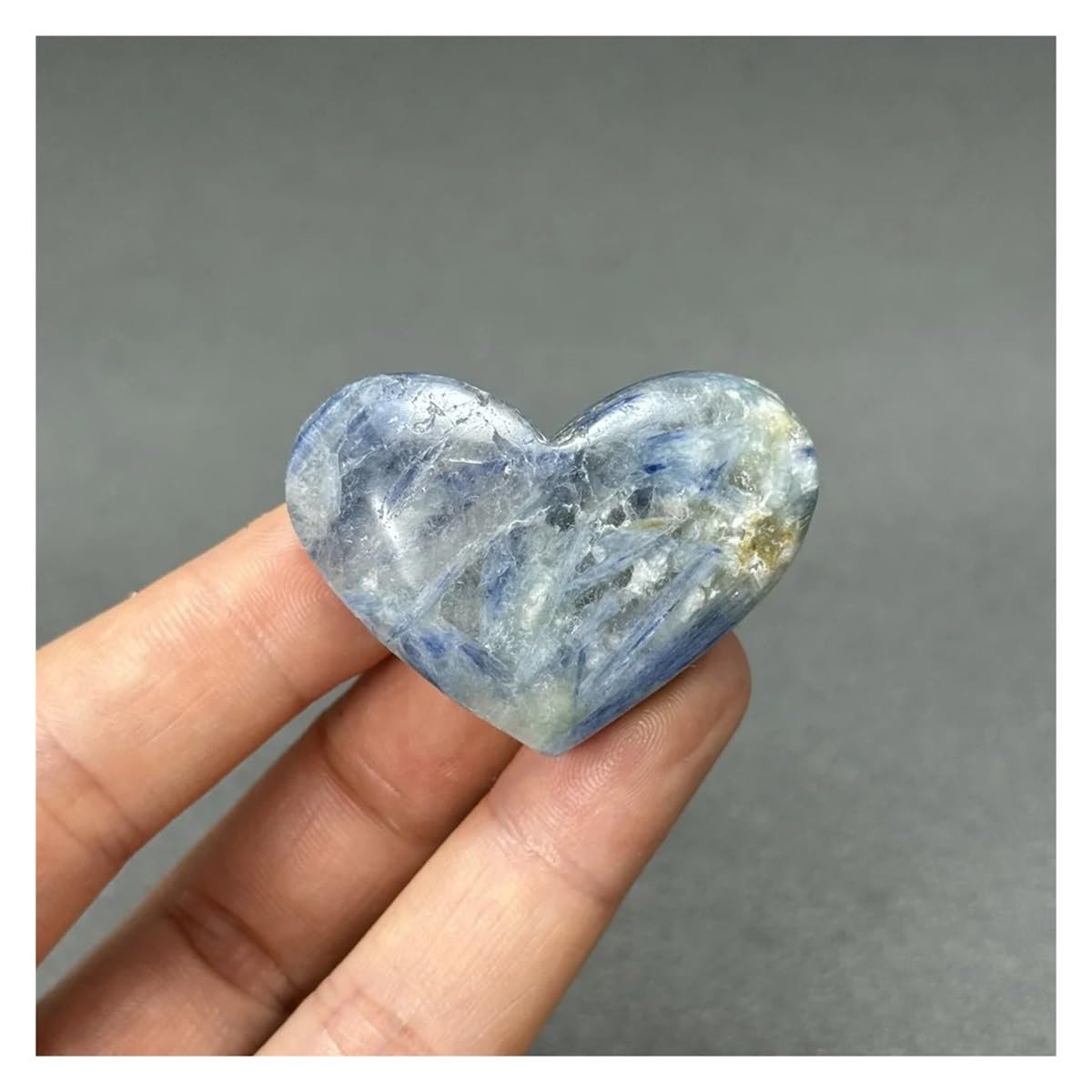 Cianita azul de colección tallada a mano para decoración exclusiva