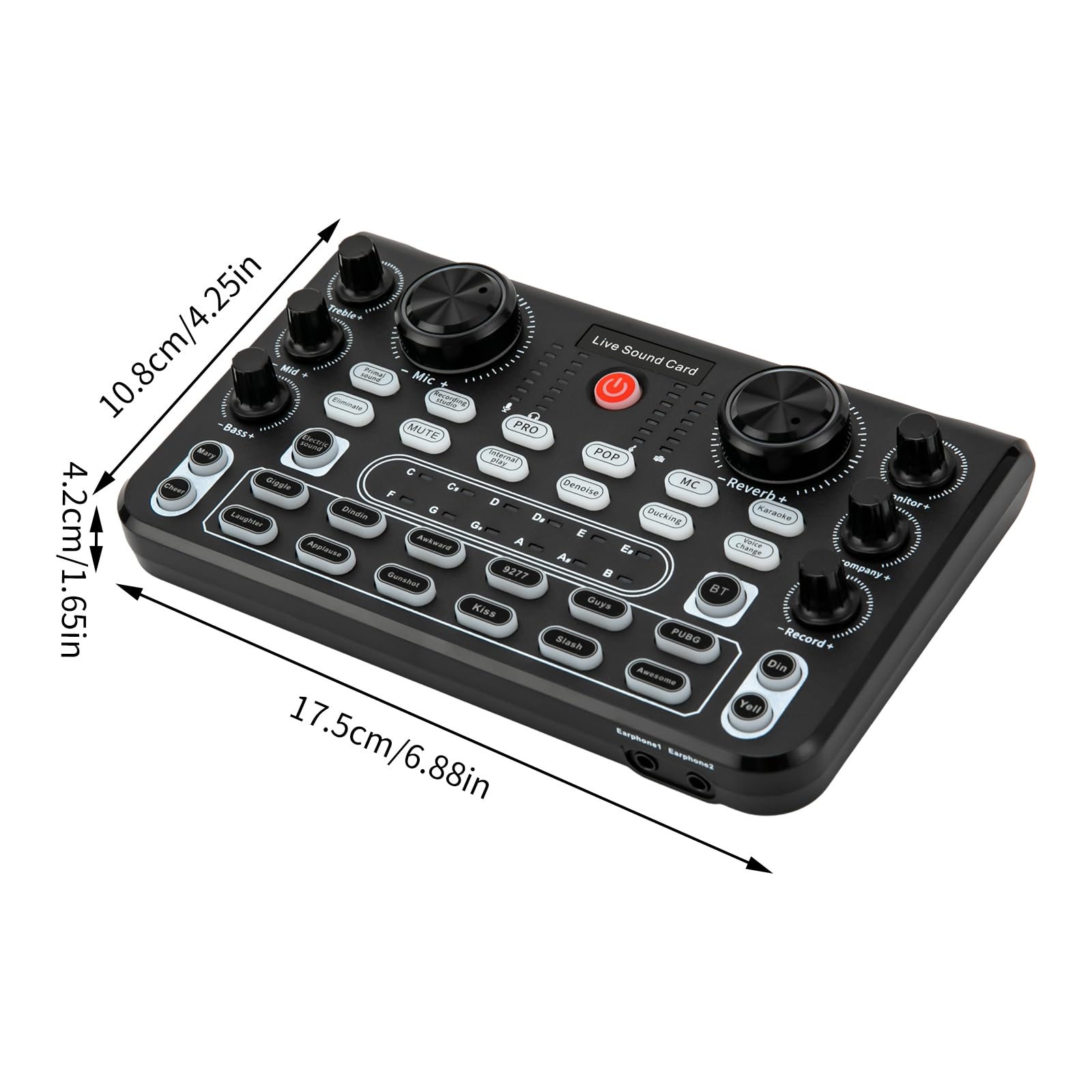 Stimmverzerrer, Sprachverzerrer, PC-Soundkarte, Live Soundkarte, externe Soundkarte für die Konsole, Live - Aufnahme und Interaktive Audiosteuerung