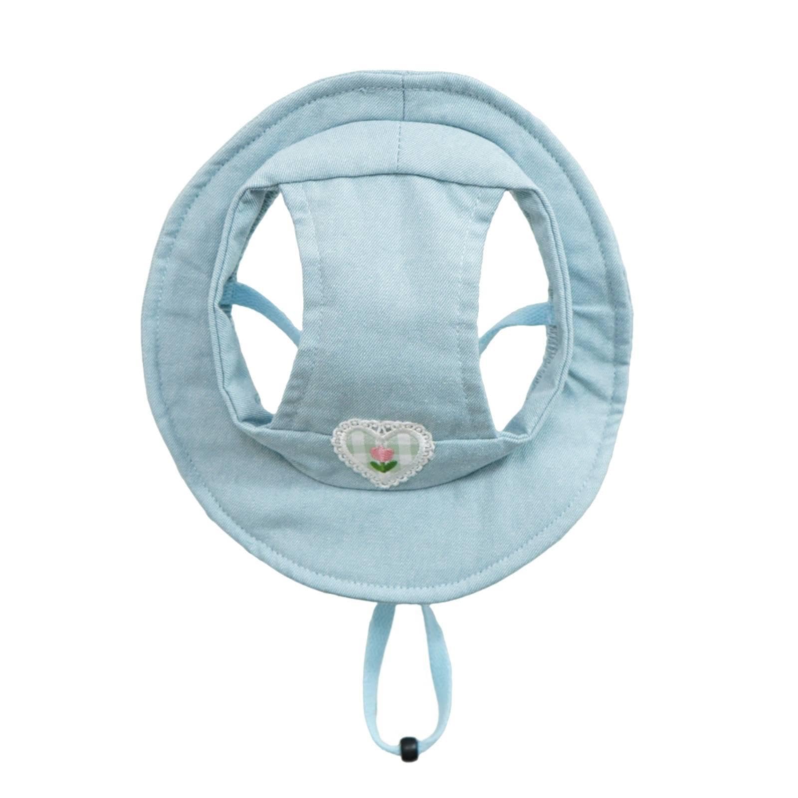 Chapeau de pêcheur pour chiens taille L : protection solaire d'été confortable