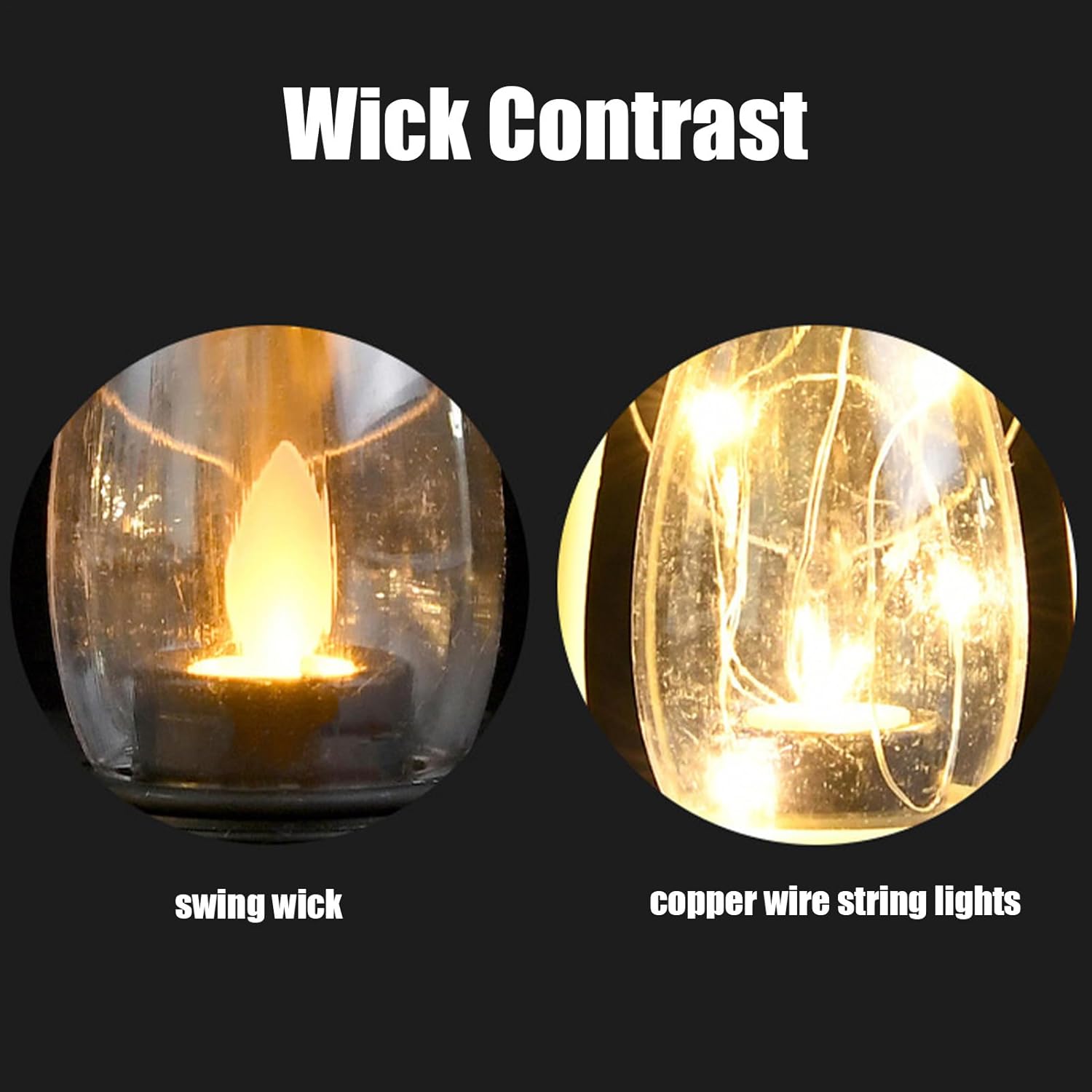 Outdoor Battery Operated Lanterns - Flickering Flame Lantern, LED Vintage LAN Tern Lamp | Halloween Lante rn,Battery Decorative Lant erns for Home Garden Patio Outdoor,2.6 X 5.1 Inches