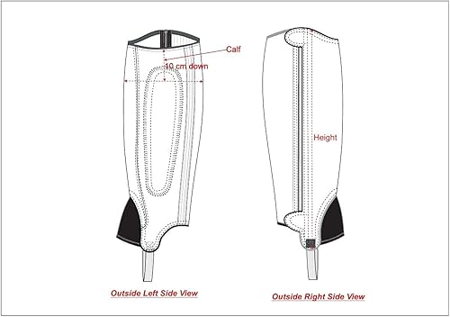 Miniatura 3 de TuffRider Grippy Grain Half Chaps Large Black