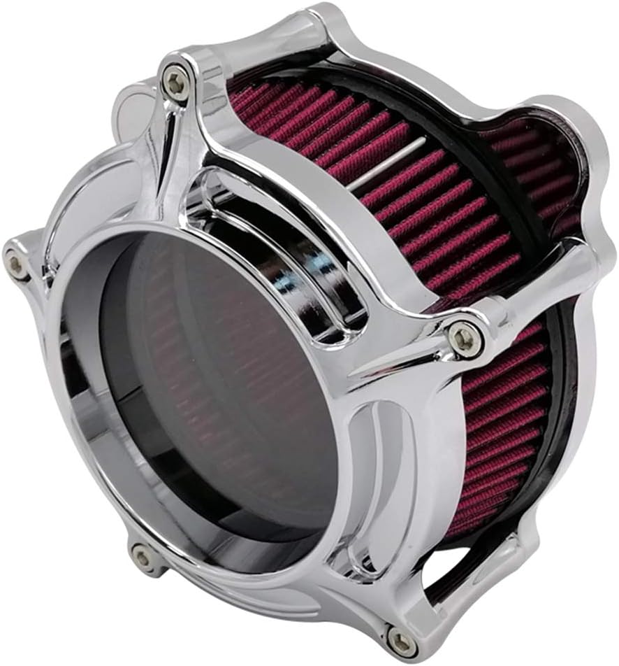 Turbine Chrome Air Cleaner Filter Intake System For Harley Softail