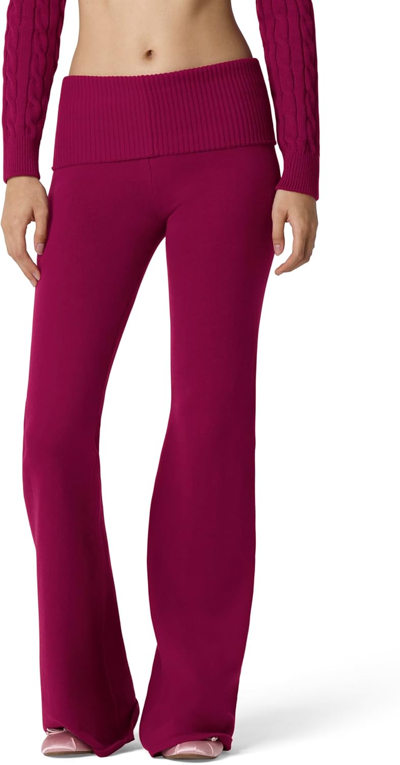 Florence by Mills Women's Barre Collection Foldover Wide Leg Pant