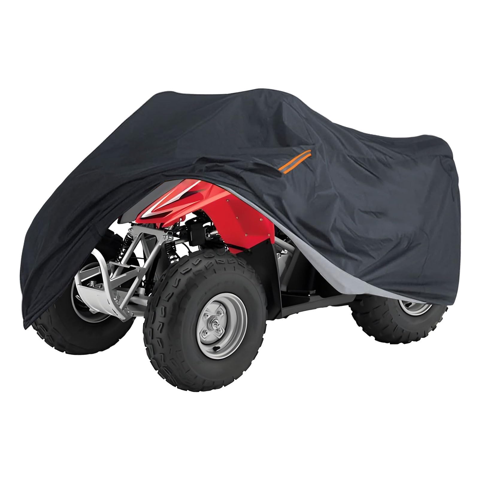 SecosAutoparts Fundas completas impermeables compatibles con ATV completo para bicicleta de playa, color negro