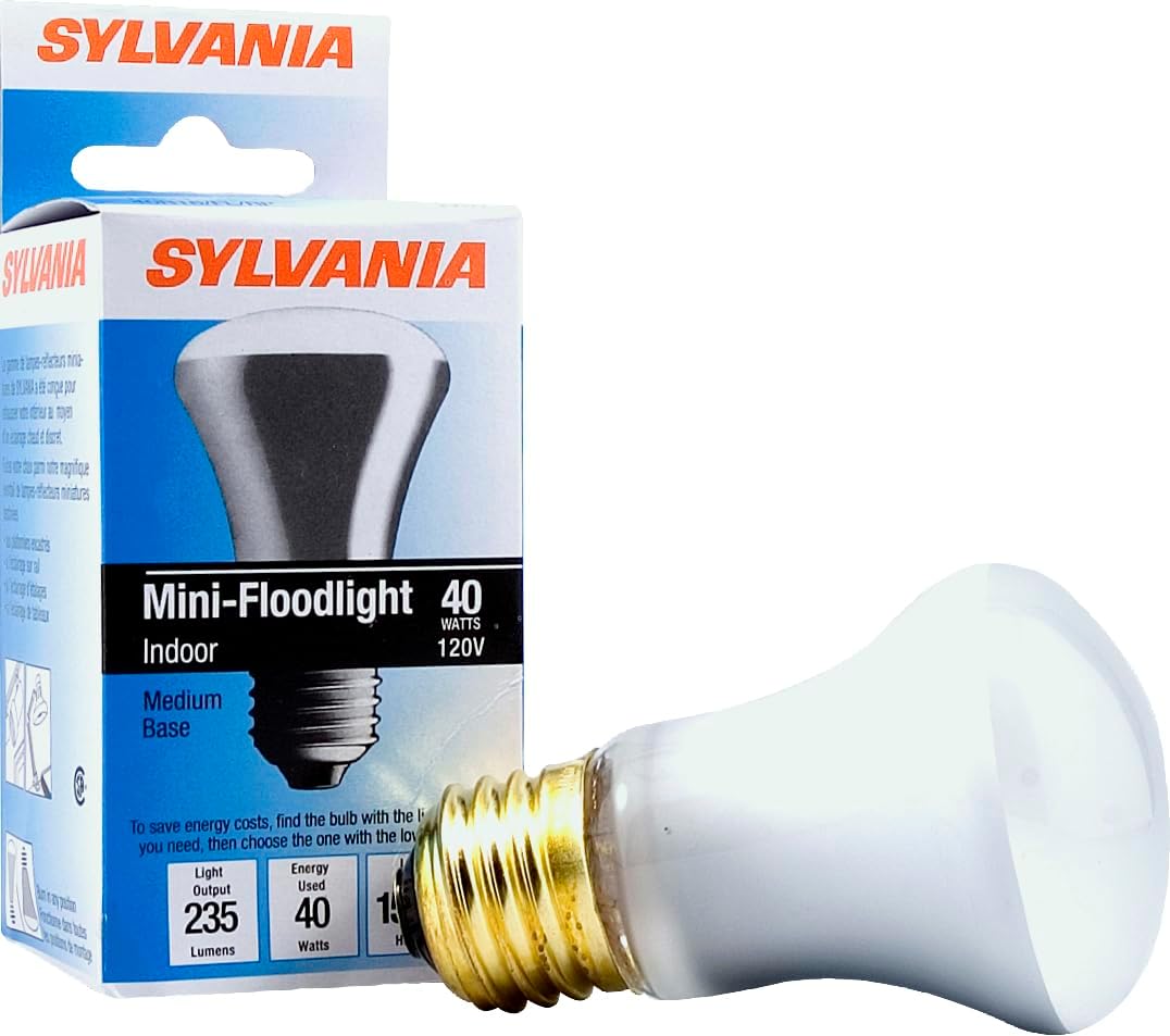 LEDVANCE 14821 40-Watt Incandescent R16 Mini-Reflector Light Bulb