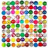 40 Piezas Pequeñas Bolas Rebotadoras de Goma Bolas Rebotadoras Mini Goma Pelotas Saltarinas Pelotas de Rebote for Birthday Party Halloween Christmas Pinata Sorpresa Gifts Recompensa Estilo Aleatorio