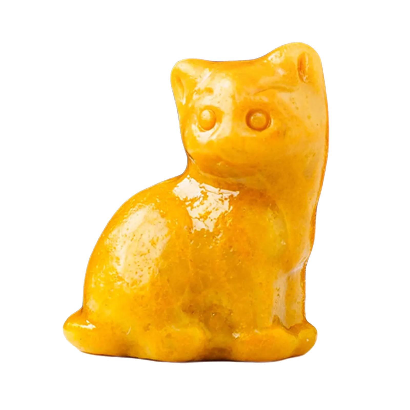 hogtnd Crystal Lucky Cats Miniature Figurine Collectibe Gift for Celebration Birthday Housewarming Fengshui Decorations Ornament Fengshui Ornament