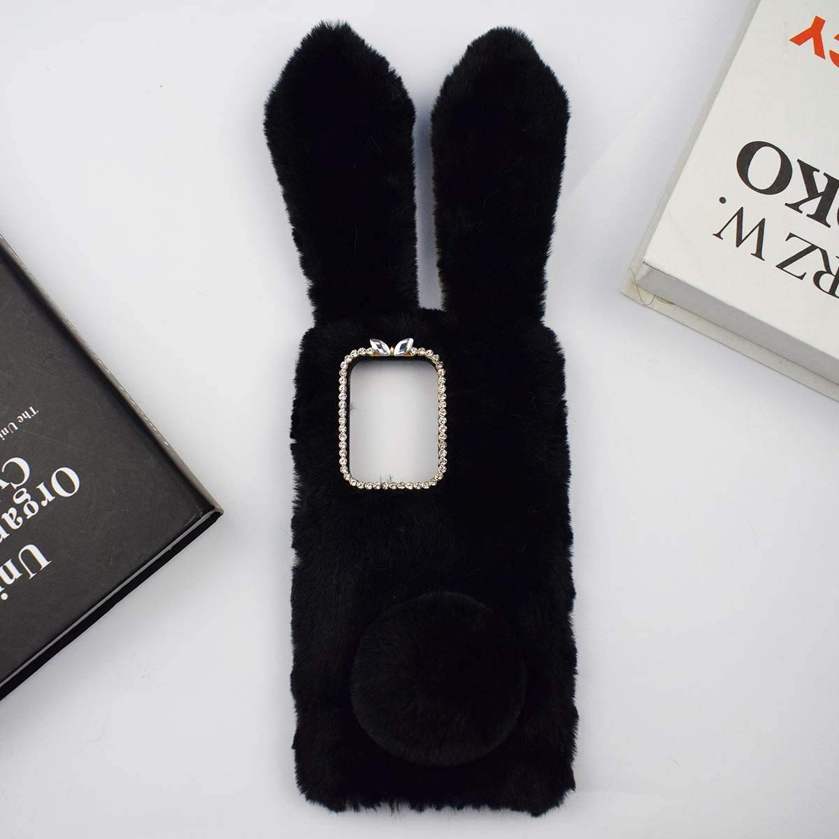 SEHEYA Cover Peloso Cuore per Oppo Find X5 Lite/Reno 7 5G Custodia in Peluche Soffici Morbido TPU Bumper Carino Ciondolo di Pompon Fluffy Case Ragazze Donne, Leopardo Beige