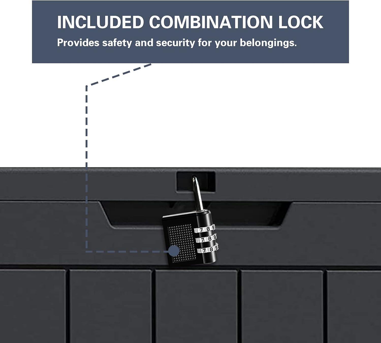 Deck Box 30 Gallon Outdoor Storage Box for Food Deliveries, Patio Tools, Outdoor Cushions & Pillows, Garden Supplies, Pet Stuff and Pool Accessories, Black (Delivery Sign & Lock Included) : Patio, Lawn & Garden