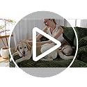 VINGLI Lounge Chair, 56" Oversized Reading Chair Corduroy Chaise Sofa Recliner Bed Upholstered Comfy Sleeper Couch with Throw Pillows and Armrests for Living Room, Movie Room, Bedroom