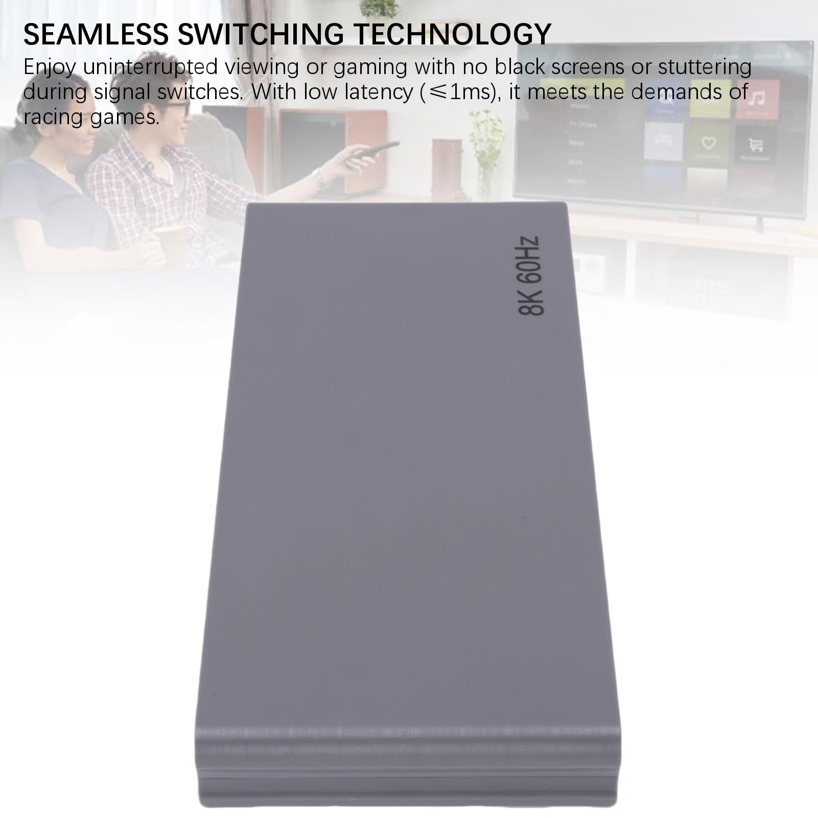 Annadue HDMI Switcher 8K 3x1, 4K 144Hz 8K 60Hz mit Fernbedienung HD Multimedia Interface Box für TV PCS Projektoren EU Stecker