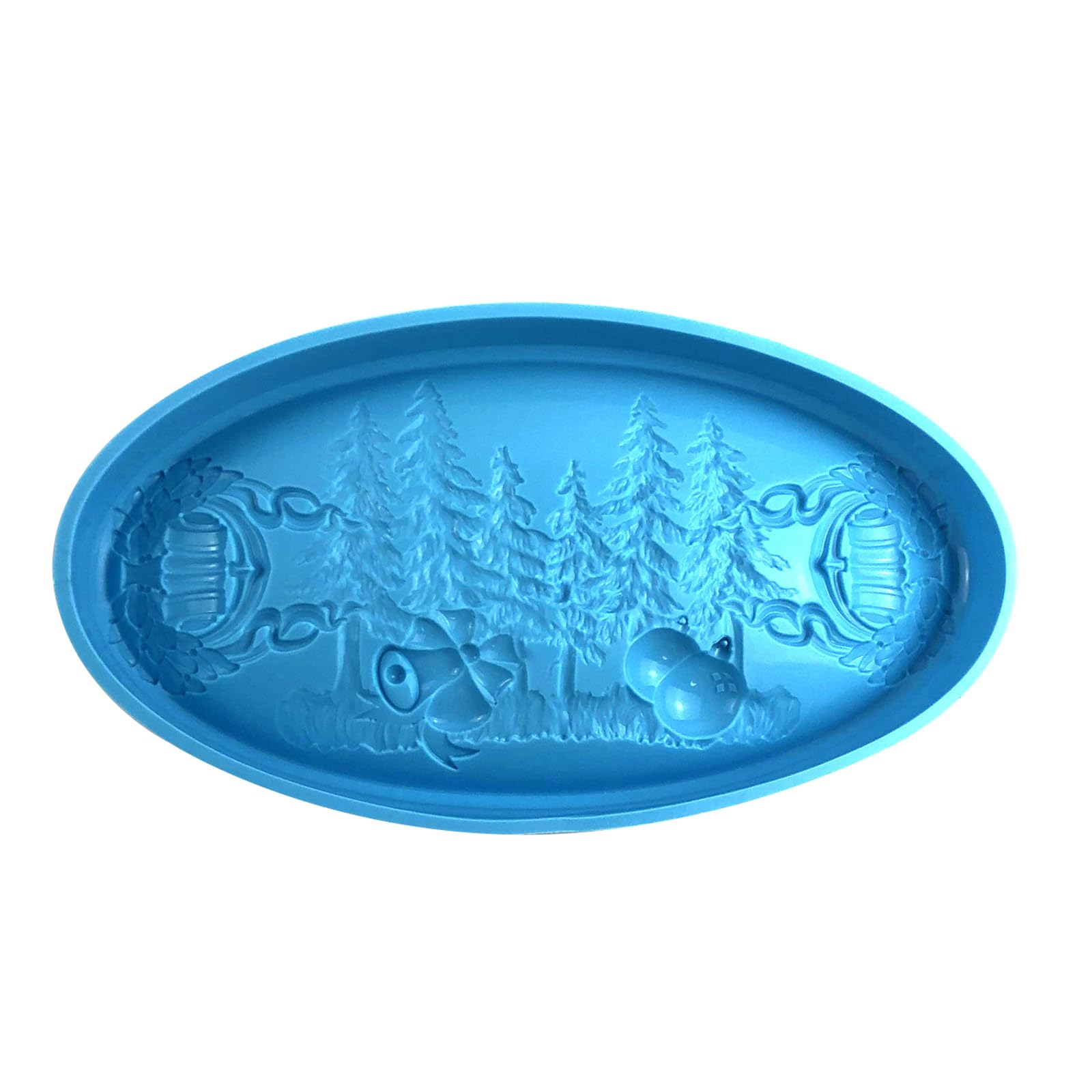 Kalttoy Home Decoration Christmas Silicone Molds Fit for Tea Cup CoastersSanta Cookie Tray Jewelry Holder Ashtray Soap Epoxy Molds Exquisite Workmanships Nice Presents for Lover Applicable