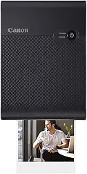 Canon Impressora fotográfica quadrada portátil SELPHY QX10 para iPhone ou Android, preta