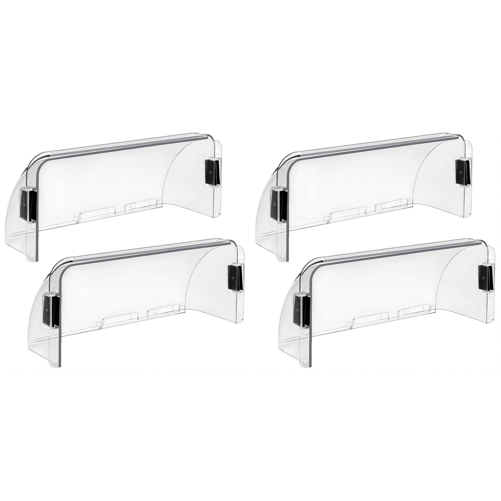 Jnchdghwa Transparent 4X Adjustable Magnetic Air Deflector Easy Adjust Between 8-14In For Floor Registers, Sidewall Floor Vent Deflector-2