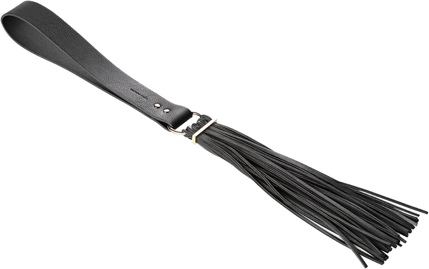 Bijoux Indiscrets Maze Tassel Flogger for Adults - Premium BDSM Whip for Intense Sensations - Whip for Sex Play - Ultimate Pleasure with Flogger Sex Whip - Sex Whip for Adults (Black)