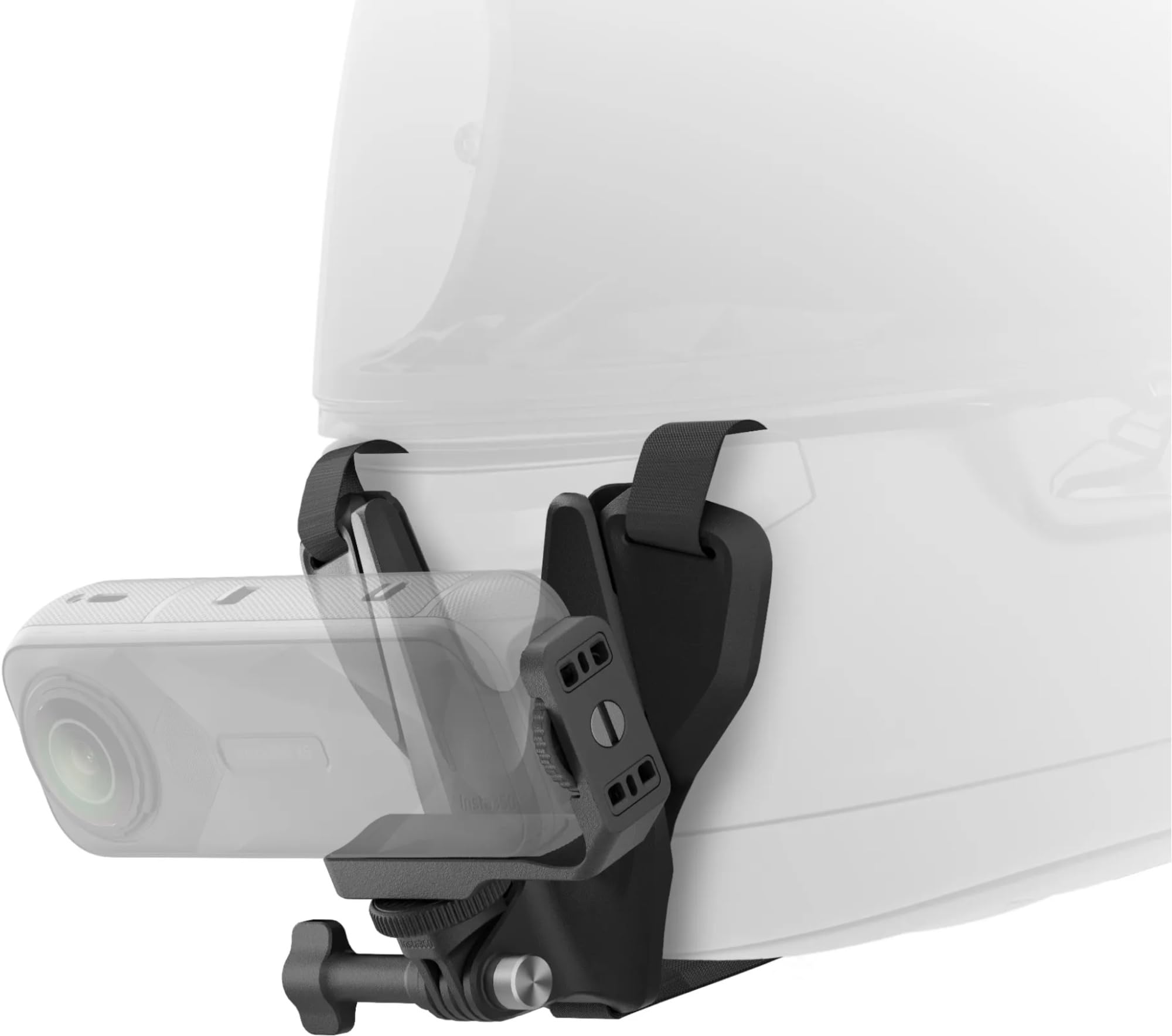 Insta360, Helmet Chin Mount 2.0 uchwyt na podbródek do kasku motocyklowego i kamery sportowej z wciągającym strzelaniem POV i uniwersalnym mocowaniem 3-biegunowym, czarny Cinseavv