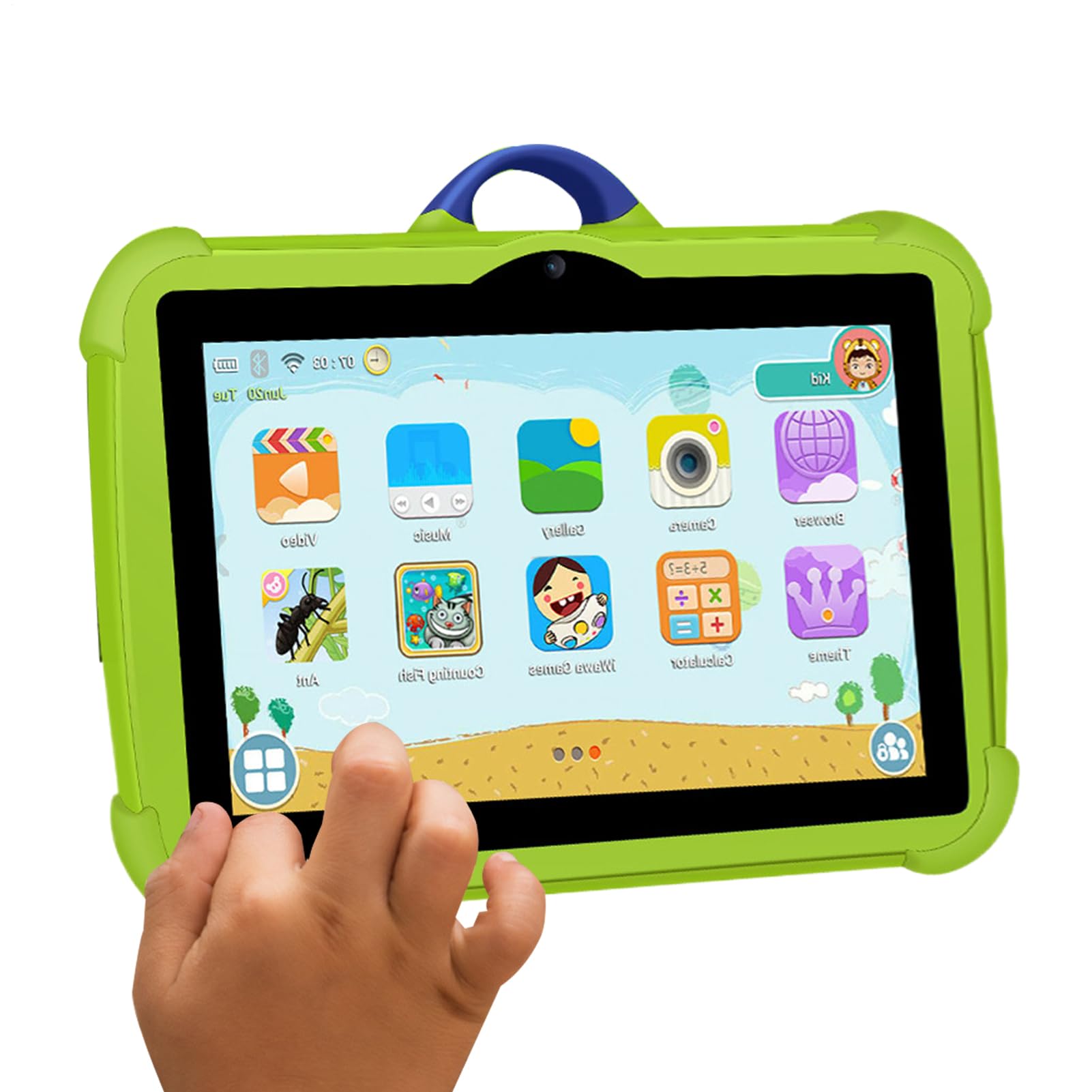 Generico Tablet Per Bambini Da 7 Pollici - Tablet Android7.1, +64 GB Romtablet PC | Protezione Agli Occhi A Prova Di Goccia Multiuso E All' A Prova Di, Grande Batteria Con Doppio Contro