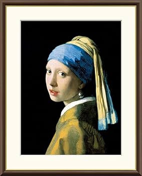 ヨハネス・フェルメール 真珠の耳飾りの少女 絵画 フレーム付き Amazon｜真珠の耳飾りの少女 ヨハネス・フェルメール 42×34㎝ F4