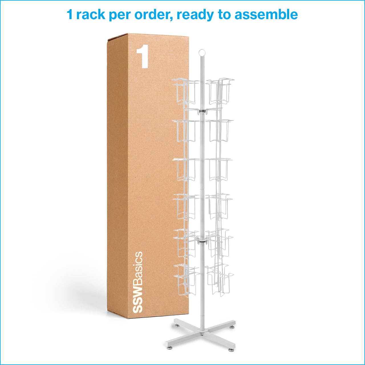 Amazon.com : SSWBasics Rotating Greeting Card Rack - 48 Pocket
