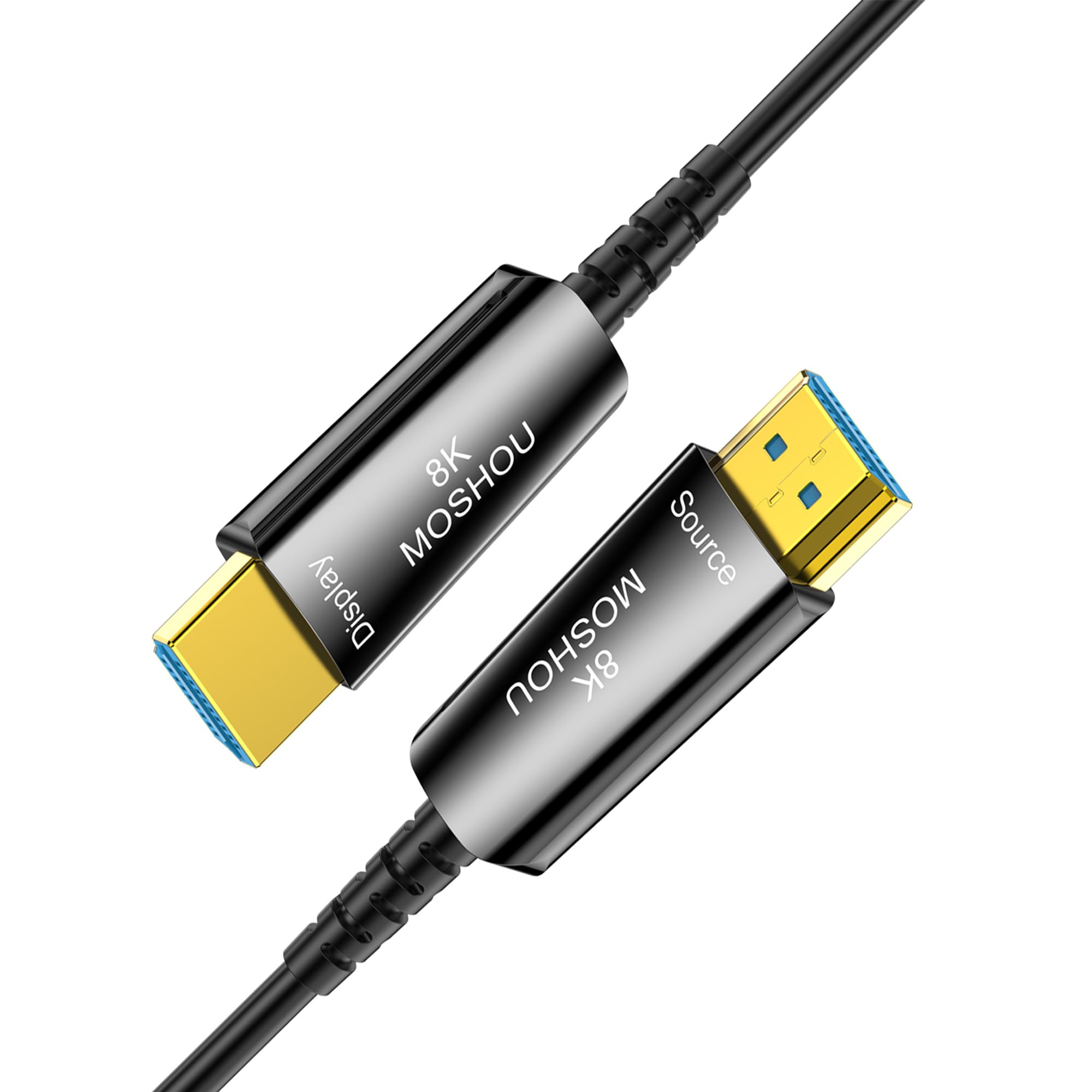 Amazon | MOSHOU 8K 光ファイバー HDMI ケーブル HDMI2.1規格 極細