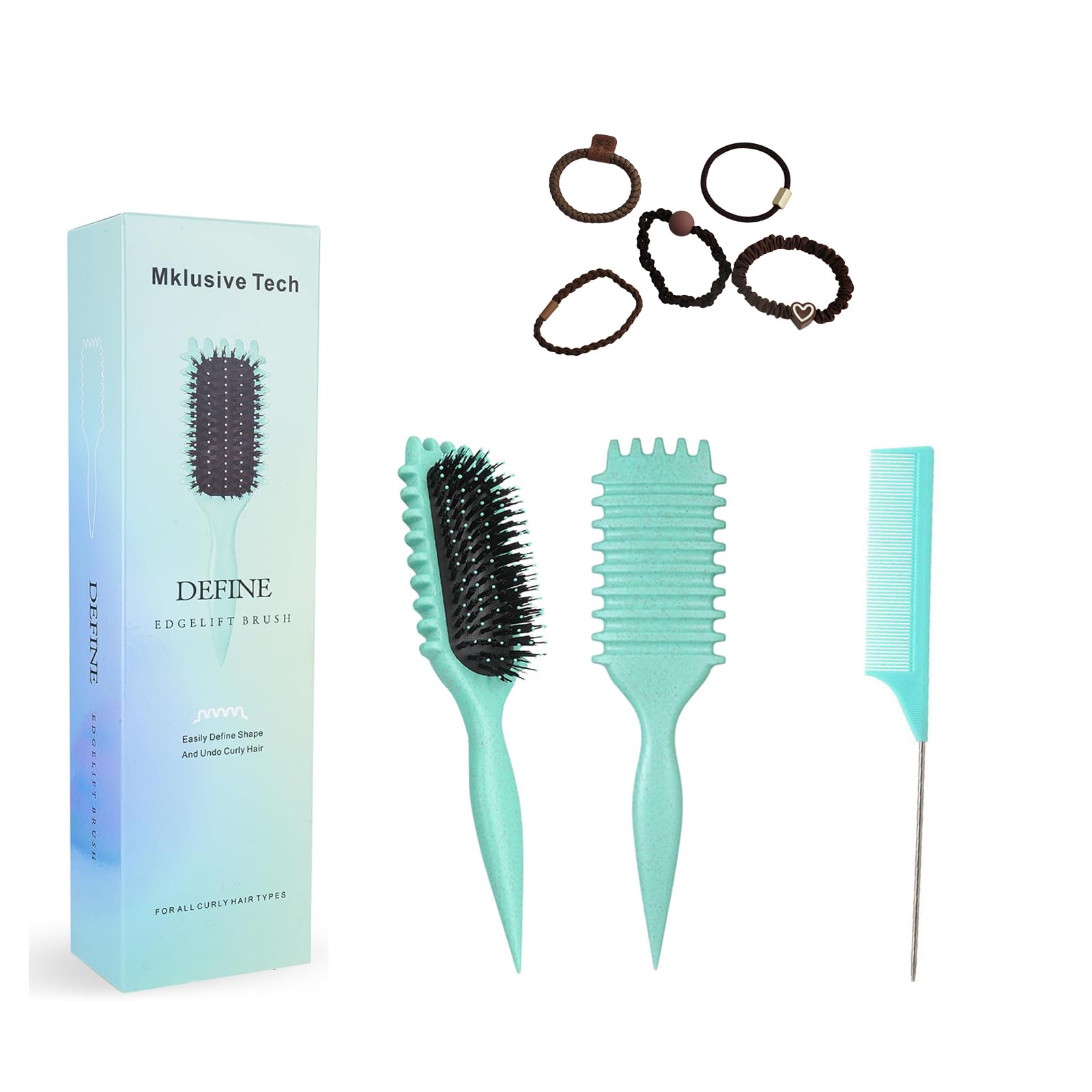Amazon.com : MklusiveTech Curling Brush By Candybrush Curly Hair