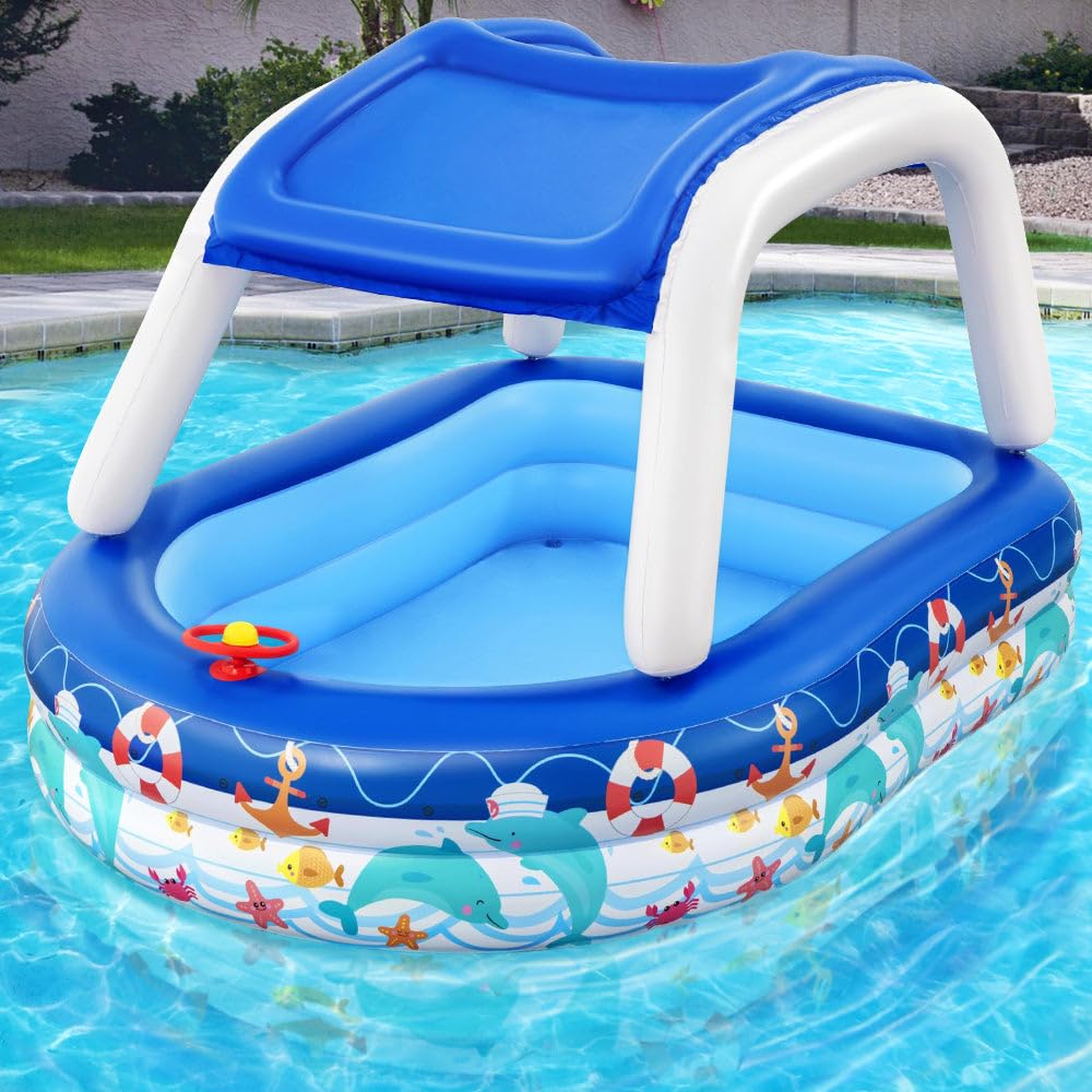 Bestway Piscina Familiar Sea Captain 213X155X132