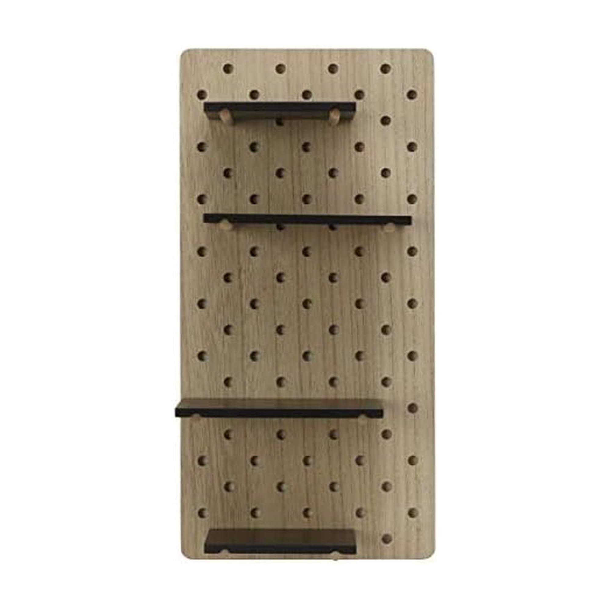 MELANNCO MDF Shelf Pegboard, 20x10-Inch, Black