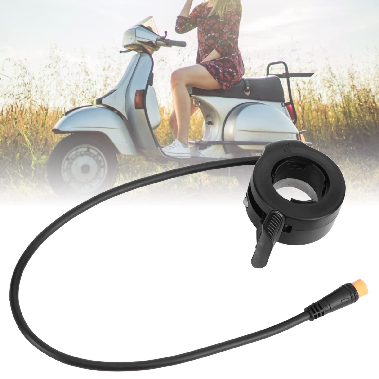 Tbest Acceleratore a Pollice Spesso Accessori per Il Controllo della velocità Dell'acceleratore a Pollice 130X Connettore Impermeabile per Scooter Elettrici