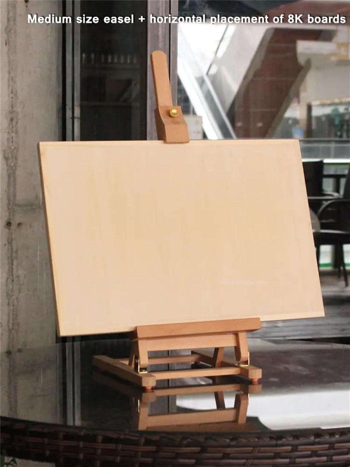 Caballete De Arte Material de Pintura artística, Caballete de Madera, Tablero de Pintura Grande y pequeño, Herramientas de exhibición, Caballete Plegable, Bosquejo de Pintura para Pintar, Boda