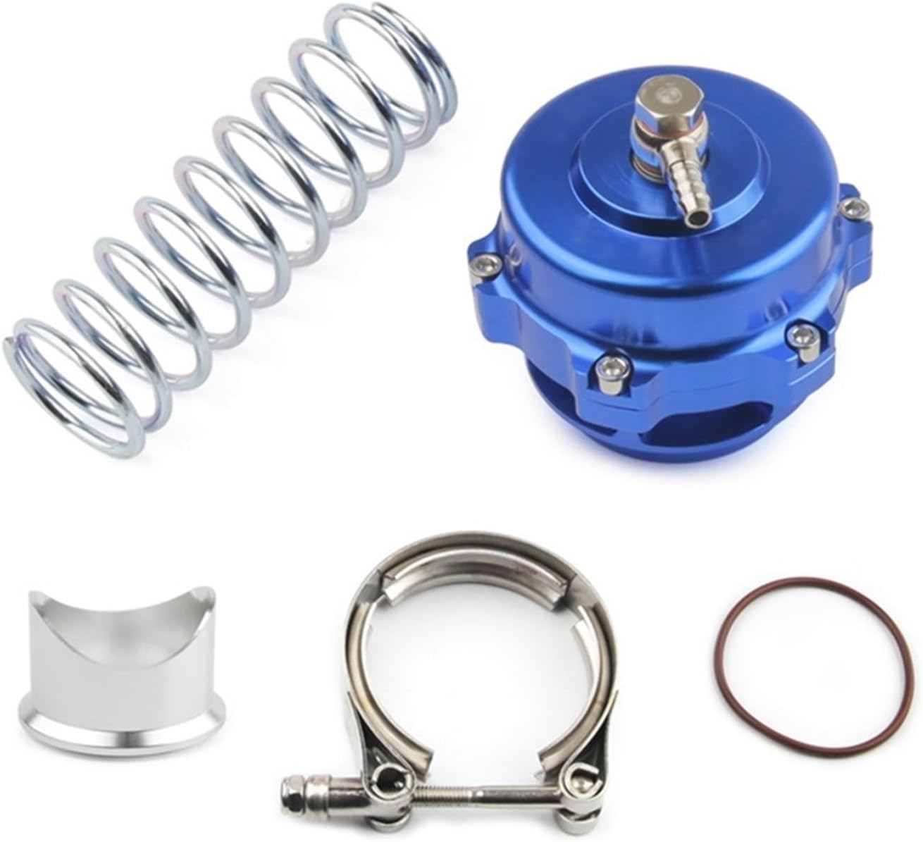 General use Car Modification Pressure Relief Valve Exhaust Valve 50Mm Fir for Blow-Off Valve Vent Valve Car Fake Dump Valve Electronic Turbo Kit(Blue)