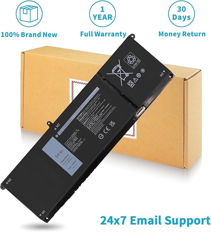 Batería 54Wh V6W33 para Dell Inspiron Latitude Vostro miniatura 6