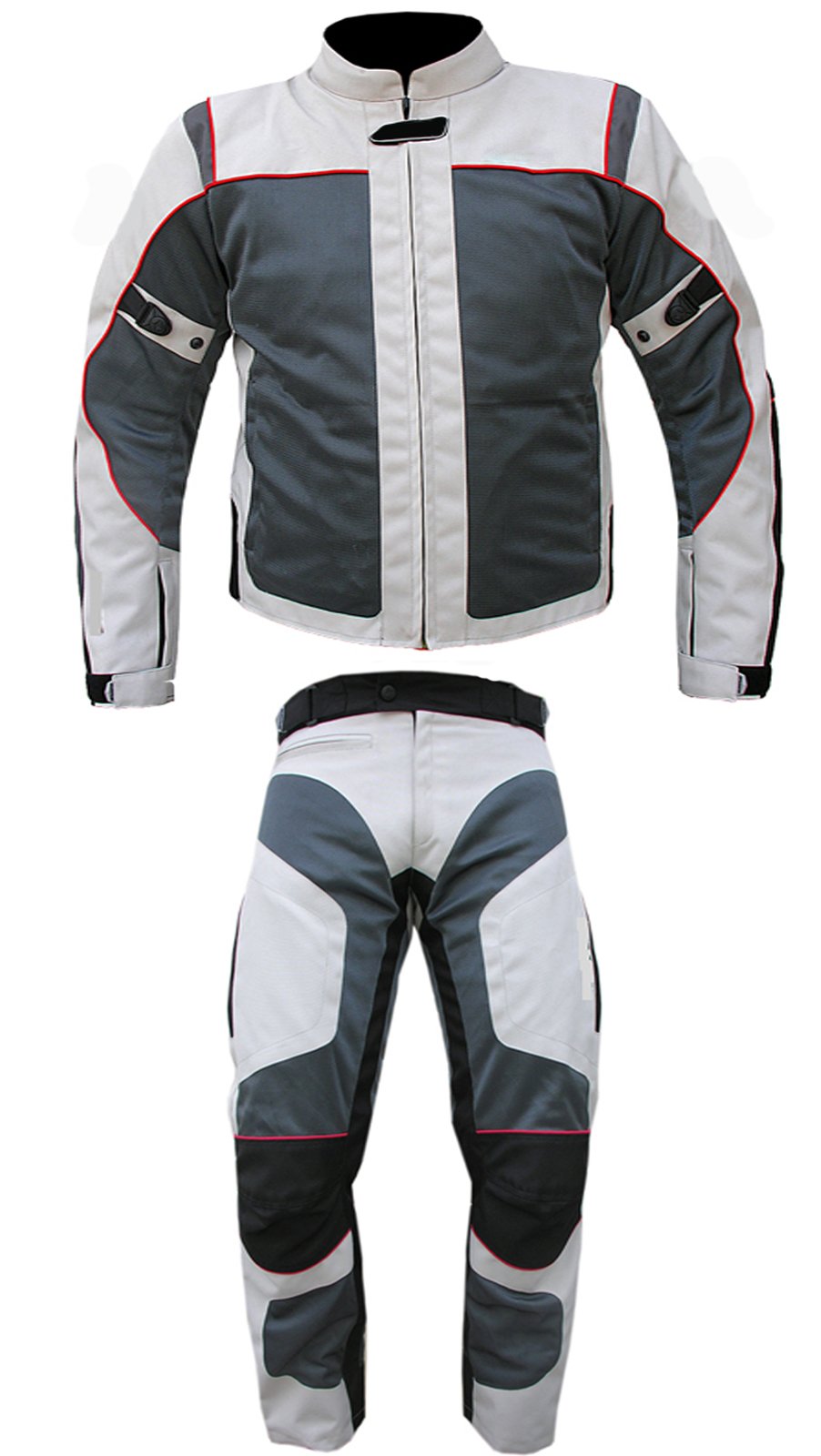 AAZ NEW 2014 NEW STYLE MOTORCYCLE MEN/WOMEN'S CE ARMOUR CORDURA TEXTILE 2 PIECE SUIT 100% WATERPROOF Available in All Size's (SMALL)