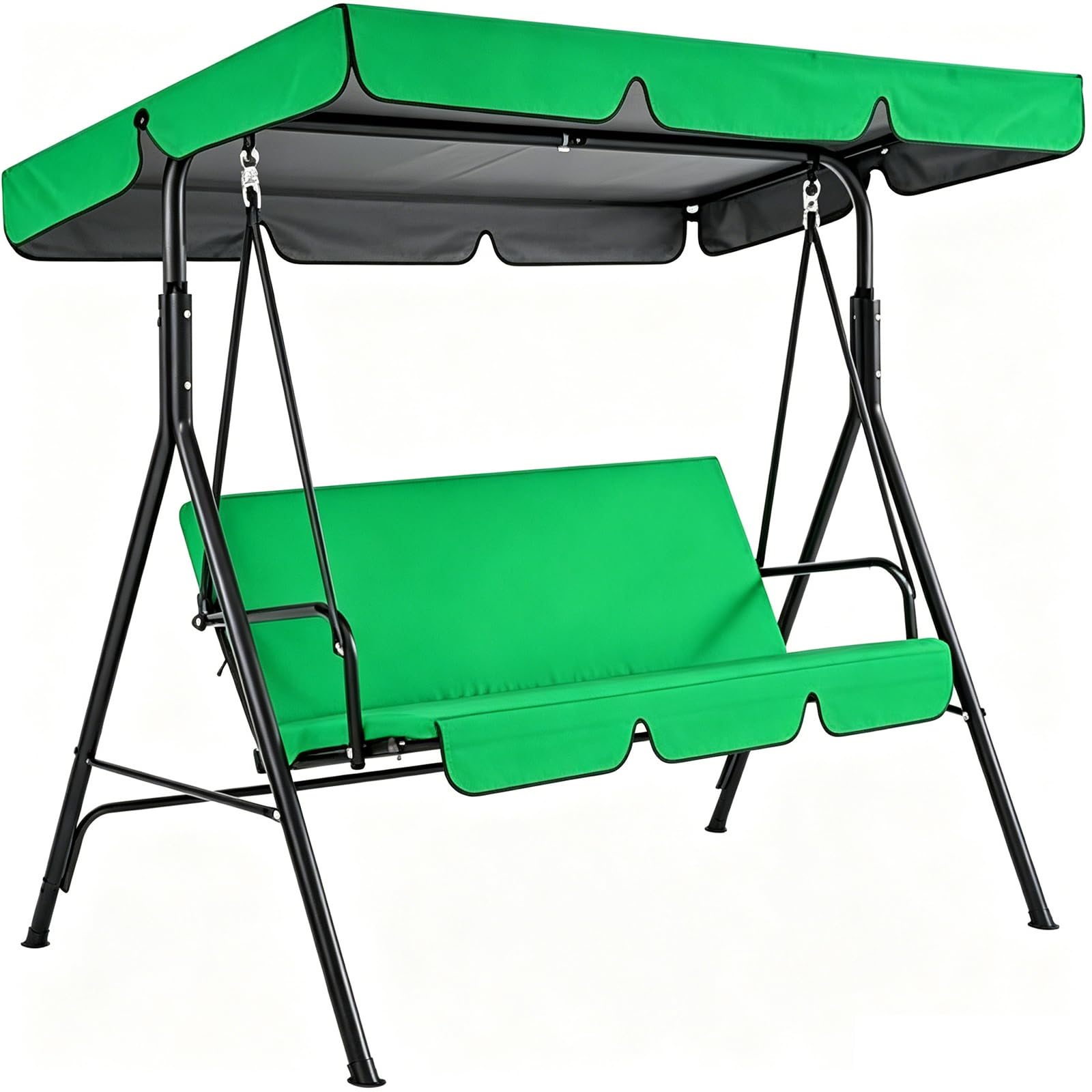 Swing Chair Canopy Replacement Waterproof Windproof Awning, UV resistant, tear resistant, With 4 Strengthened Corners for 2 or 3 Seater Garden Swings,06,142 x120x18cm โ image 1
