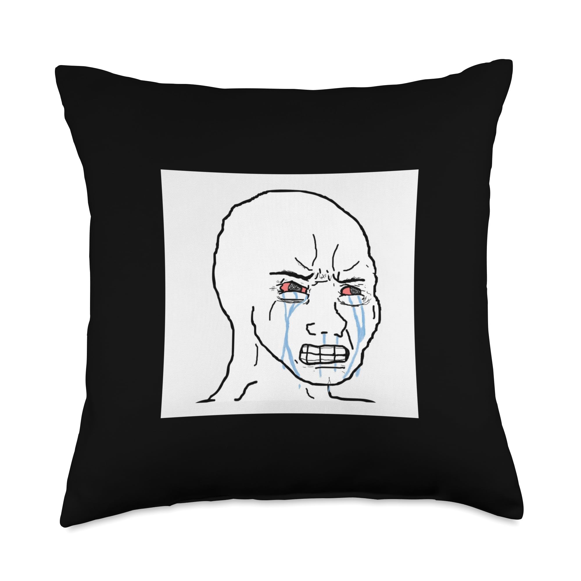 Amazon.com: Feels Guy Wojak Meme Doomer Throw Pillow : Home & Kitchen