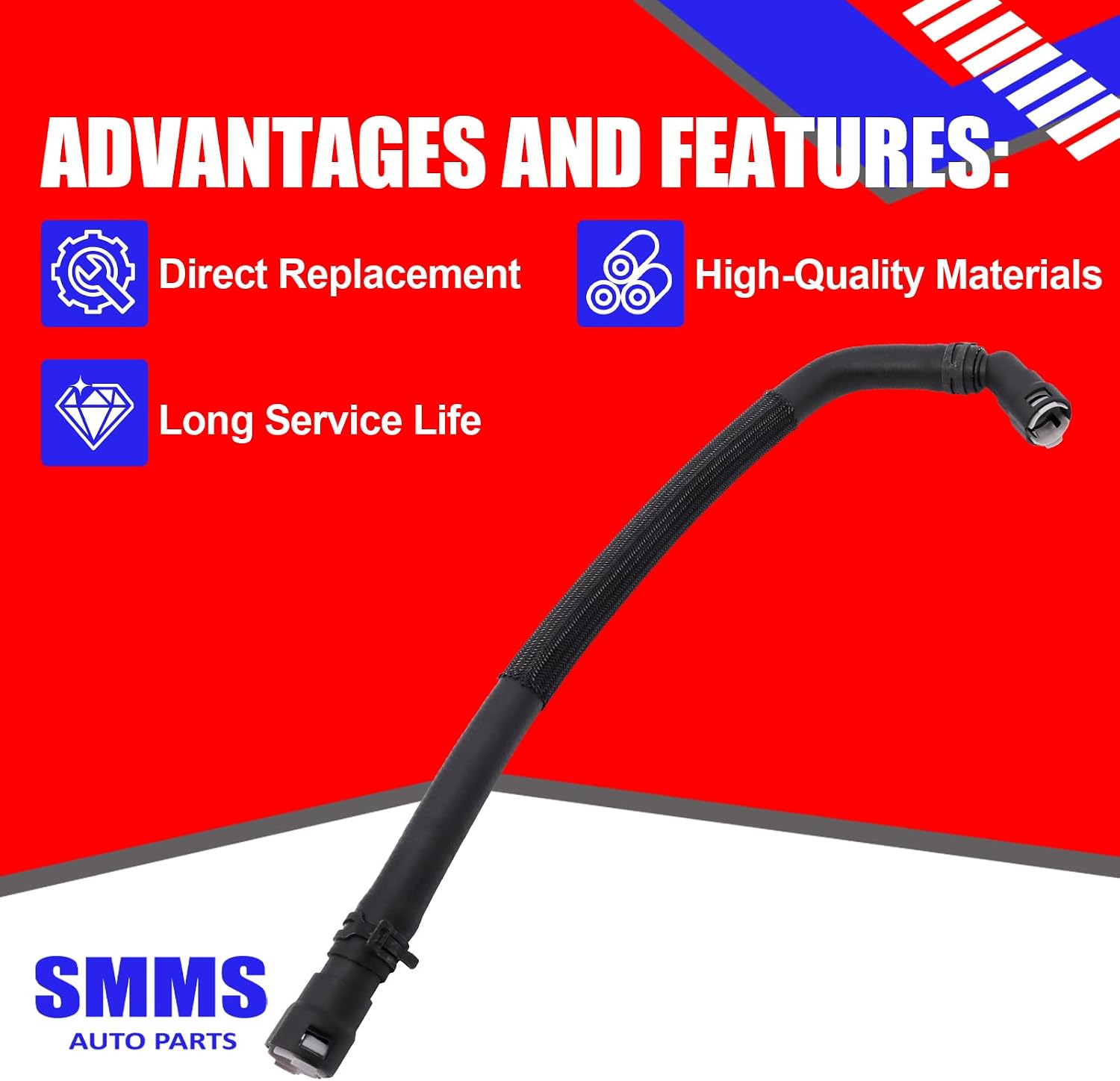 SMMS HVAC Engine Heater Hose Assembly Fit for Ford F-150 Lobo for Lincoln Mark LT V8 5.0L 2011-2014 Replace#BL3Z-18472-B 626-721