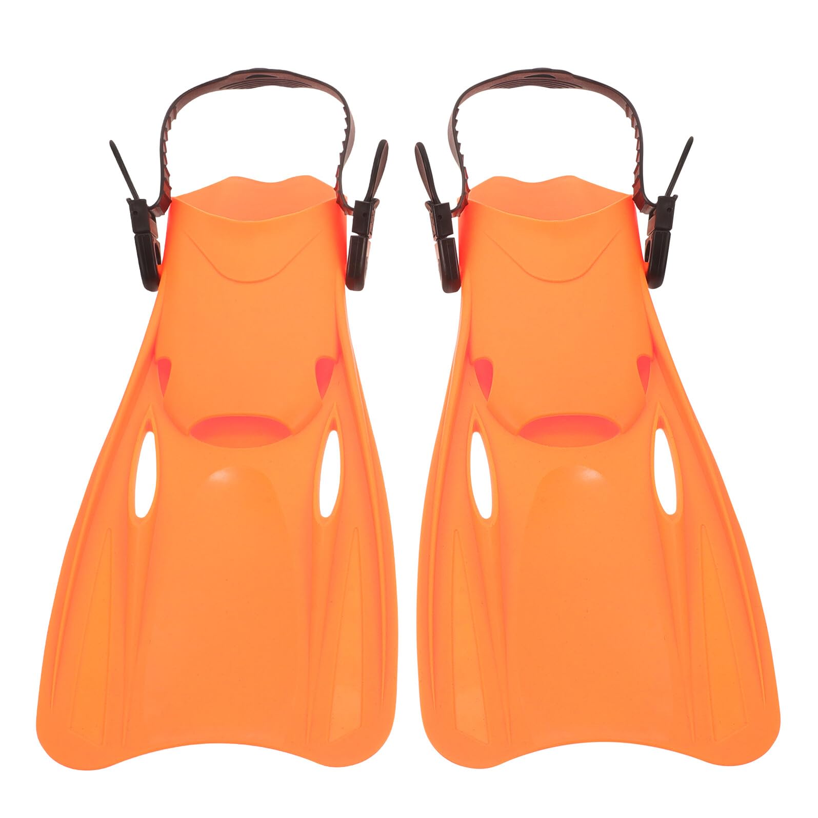 Palmes de natation légères en TPR et PP VICASKY orange taille 39-43 - 8
