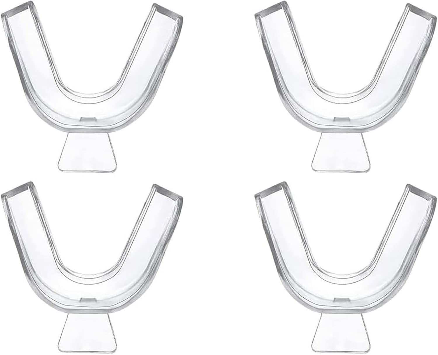 KMZ 4PCS Teeth Whitening Mouth Trays Thermoplastic Teeth Mouth Guard Tooth Tray Kit Teeth Guards