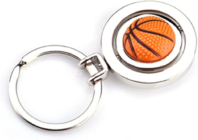 Sportigo® rotating basketball key ring in 3D look/sport gift idea/key ring basket ball