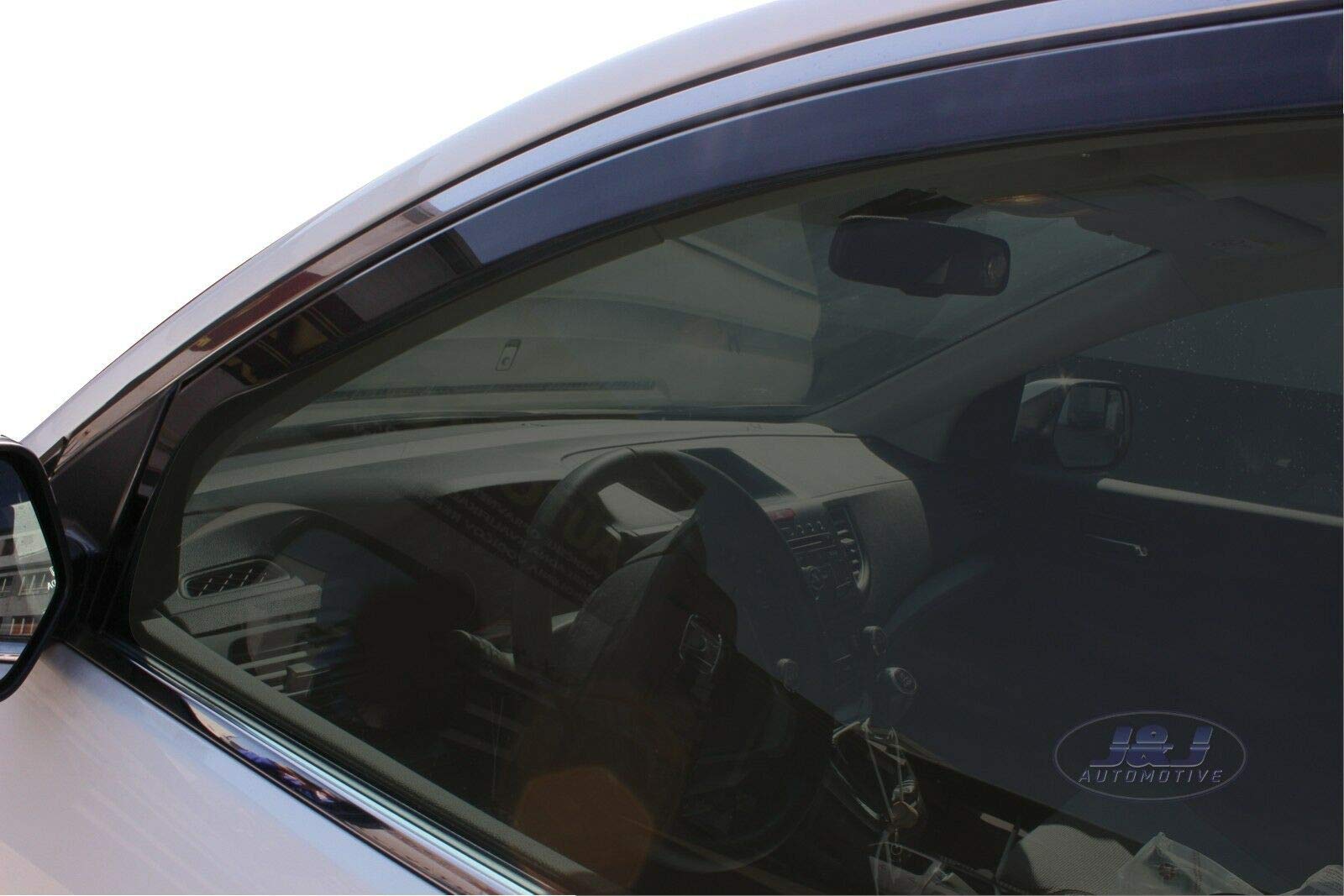 J&J AUTOMOTIVE Deflettori d'Aria per Honda CR-V 4 2012-2016, Set da 4 Pezzi, Nero Fumé Oscurato Heko