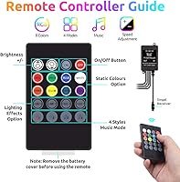 Vista 3 de Luces LED para interior de coche, tiras decorativas, atmósfera, ambiente, kits de iluminación