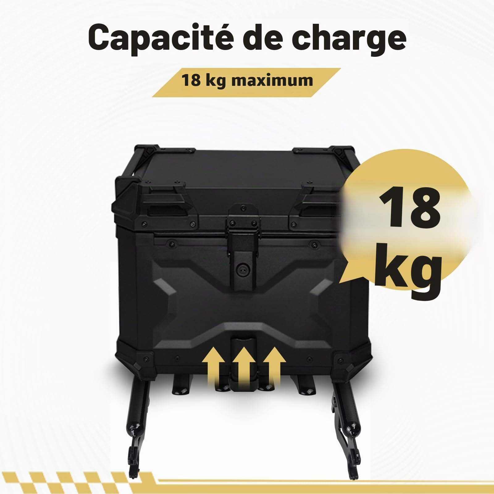 Porte-Bagages Moto, Porte-Bagages Arrière Amovible, Invisible, | Compatible avec Harley Touring à Partir de 2009-2024