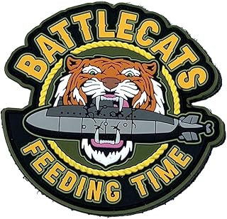 HSM-73 Battle Cats Feeding Time PVC Patch - with Hook and Loop, 4