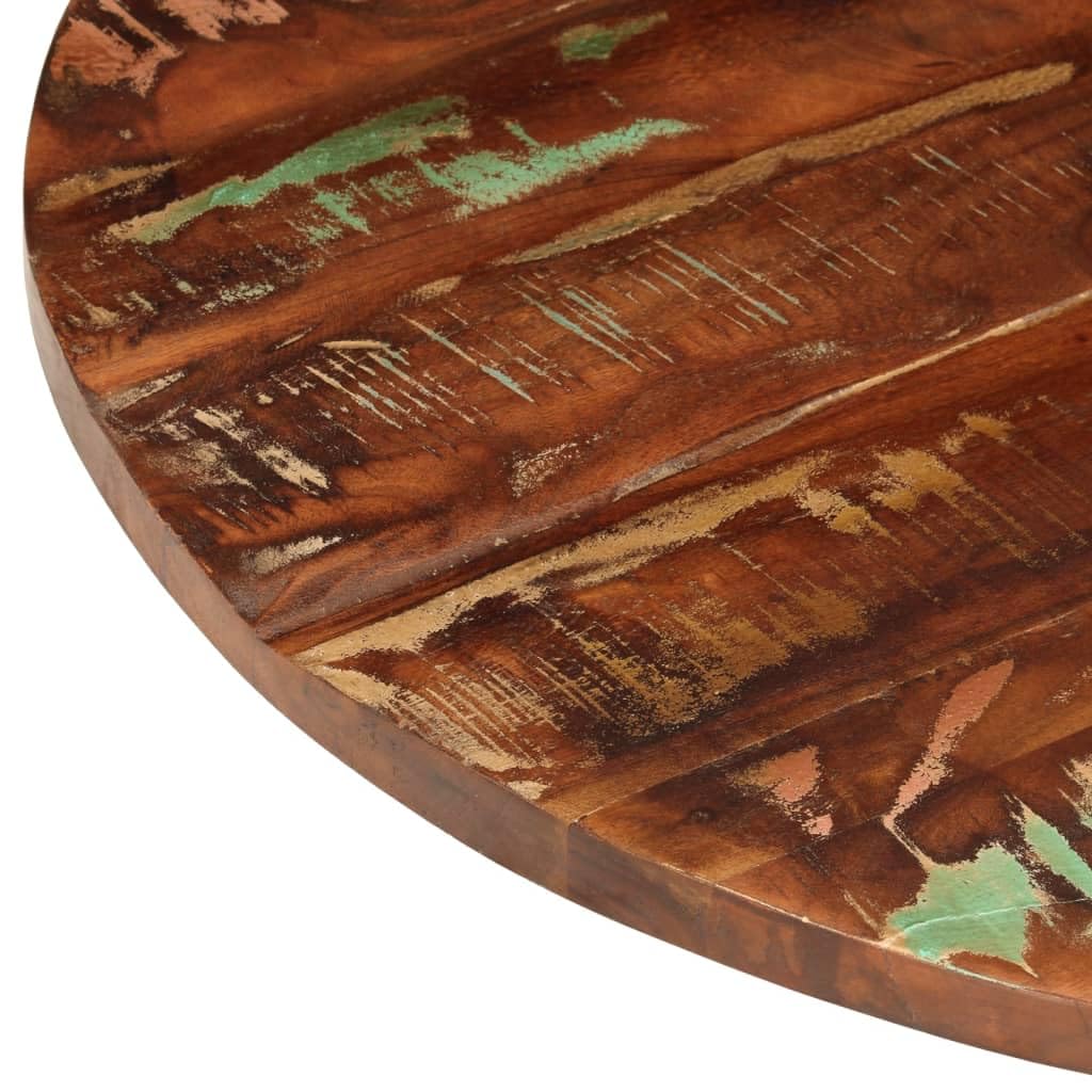 vidaXL Tischplatte, Holzplatte Platte für Tisch Esstisch Couchtisch, Ersatztischplatte Rund, Massivholzplatte, Ø 80x2,5cm Altholz Massiv
